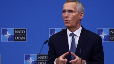 Russia-Ukraine War: NATO Secretary-General Jens Stoltenberg holds a press conference. (Reuters)