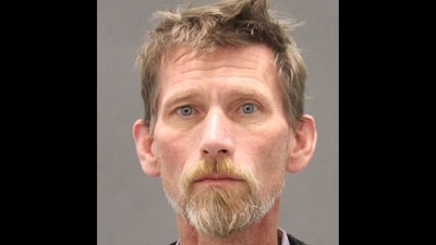 This handout photo provided by the Burlington Vermont Police Department on November 27, 2023, shows the booking photo of Jason Eaton (Photo by HANDOUT / Burlington Vermont Police Department / AFP) This handout photo provided by the Burlington Vermont Police Department on November 27, 2023, shows the booking photo of Jason Eaton (Photo by HANDOUT / Burlington Vermont Police Department / AFP)