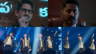 (L-R) Still from Dhootha, The Freelancer and BTS Monuments. (L-R) Still from Dhootha, The Freelancer and BTS Monuments.