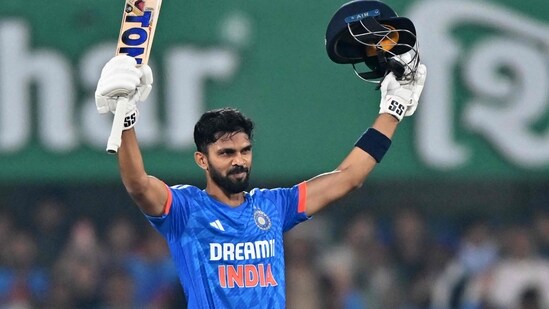 India were off to a shaky start batting first. However, Ruturaj Gaikwad batted through the innings and led the accelaration towards then end. He finished unbeaten on 123 off 57 balls as India scored 222/3 in their 20 overs.&nbsp;(AFP)