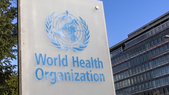 World Health Organization logo seen near its headquarters in Geneva. (File photo)