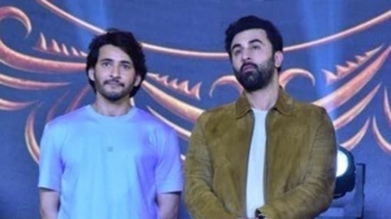 Ranbir Kapoor and Mahesh Babu at the grand pre-release event in Hyderabad on Monday night. Ranbir Kapoor revealed that the first autograph he ever gave was in Hyderabad. “I love coming to Hyderabad, the first autograph I ever gave was here while promoting Saawariya. I want to be the adopted son of Telugu states,” he said.