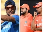 Ashish Nehra, Rohit Sharma and Rahul Dravid