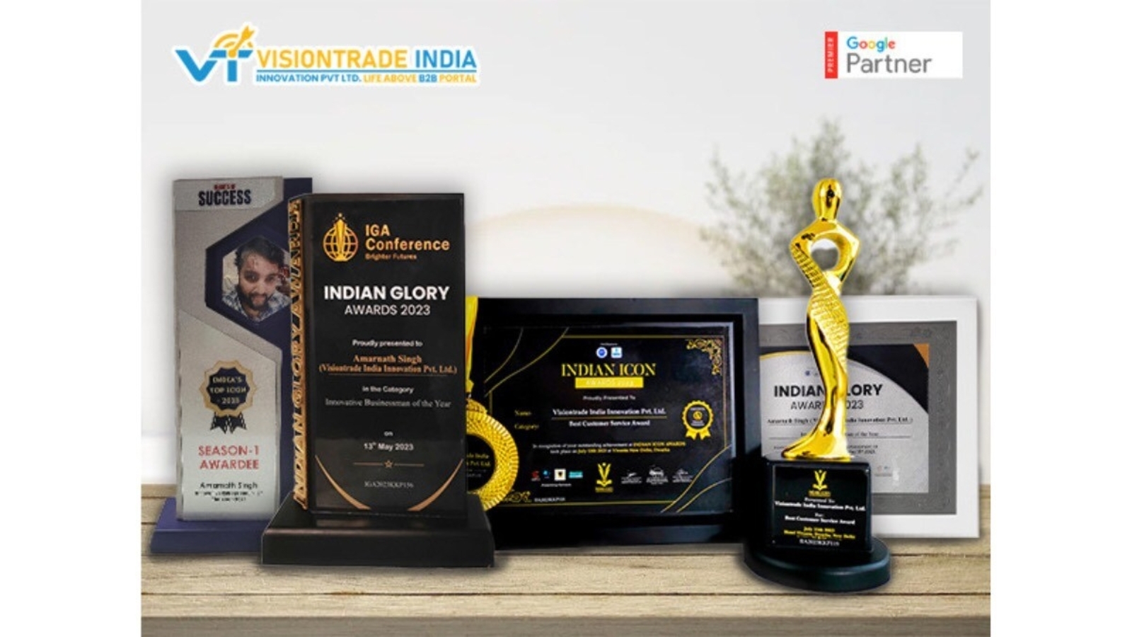 Vision Trade India Innovation Pvt. Ltd. Recognized as a Premier Google Partner - Vimarsana News
