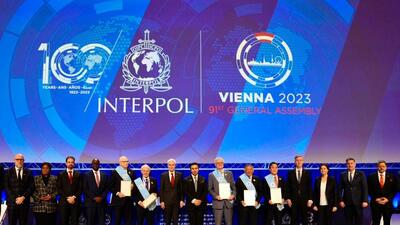 91st general assembly of Interpol in Vienna (Twitter Photo) 91st general assembly of Interpol in Vienna (Twitter Photo)