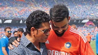 Virat Kohli surpassed a few of Sachin Tendulkar's seemingly insurmountable ODI records during the 2023 World Cup. (ANI)