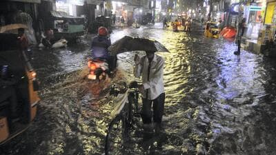 An orange alert was issued for 25 districts of Tamil Nadu till late night on Wednesday. (PTI)