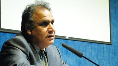 Dr Sukhadeo Thorat, the editor of the biography “Mallikarjun Kharge: Political Engagement with Compassion, Justice, and Inclusive Development (Twitter Photo) Dr Sukhadeo Thorat, the editor of the biography “Mallikarjun Kharge: Political Engagement with Compassion, Justice, and Inclusive Development (Twitter Photo)