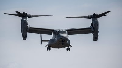 The crash comes after another Osprey crashed in northern Australia in August, killing three US marines among 23 on board. (AFP) The crash comes after another Osprey crashed in northern Australia in August, killing three US marines among 23 on board. (AFP)