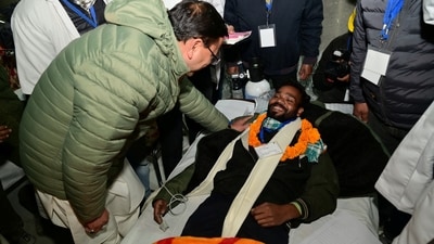 Before emerging to the cameras and crowds and being whisked away in ambulances, each was given a checkup at a makeshift medical camp in the tunnel entrance.&nbsp; (via REUTERS)