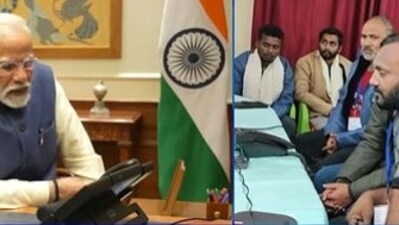 PM Modi spoke to the workers over the telephone who were rescued on Tuesday after being trapped for 17 days.