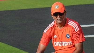 File photo, India's head coach Rahul Dravid during the ICC Men's Cricket World Cup 2023, in Bengaluru (PTI) File photo, India's head coach Rahul Dravid during the ICC Men's Cricket World Cup 2023, in Bengaluru (PTI)