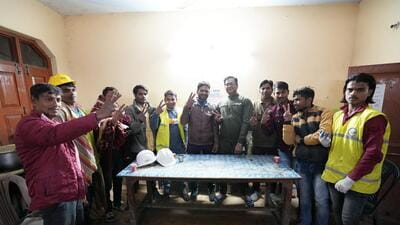 The 41 trapped workers were rescued from the Silkyara-Barkot tunnel in Uttarkashi district on Wednesday. (PTI) The 41 trapped workers were rescued from the Silkyara-Barkot tunnel in Uttarkashi district on Wednesday. (PTI)