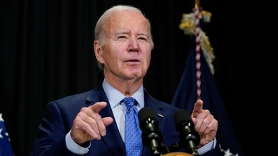 Israel-Hamas War: US president Joe Biden is seen. (AP) Israel-Hamas War: US president Joe Biden is seen. (AP)