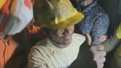 All 41 workers trapped inside a broken under-construction tunnel for the past 17 days. All 41 workers trapped inside a broken under-construction tunnel for the past 17 days.