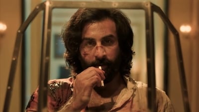Ranbir Kapoor in a still from Animal. Ranbir Kapoor in a still from Animal.