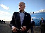 US President Joe Biden speaks to reporters before boarding Air Force One at Pueblo Memorial Airport in Pueblo, Colorado, on November 29, 2023. (Photo by ANDREW CABALLERO-REYNOLDS / AFP) US President Joe Biden speaks to reporters before boarding Air Force One at Pueblo Memorial Airport in Pueblo, Colorado, on November 29, 2023. (Photo by ANDREW CABALLERO-REYNOLDS / AFP)