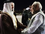 Prime Minister Narendra Modi after arriving in Dubai to attend the World Climate Action Summit.