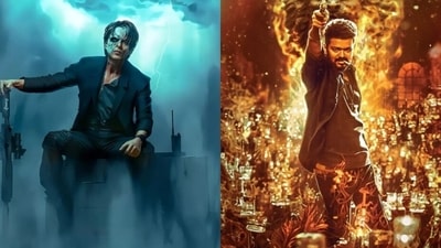 Shahrukh Khan and Vijay in Jawan and Leo Shahrukh Khan and Vijay in Jawan and Leo