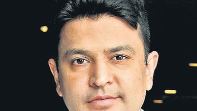 NEW DELHI, INDIA- 16 SEPTEMBER 2017: INDIAN FILM PRODUCER BHUSHAN KUMAR POSING FOR A PROFILE SHOOT EXCLUSIVELY FOR HT CITY- HINDUSTAN TIMES AT HOTEL LE-MERIDIAN IN NEW DELHI ON SEPTEMBER 16, 2017. (PHOTO: SHIVAM SAXENA/HINDUSTAN TIMES) NEW DELHI, INDIA- 16 SEPTEMBER 2017: INDIAN FILM PRODUCER BHUSHAN KUMAR POSING FOR A PROFILE SHOOT EXCLUSIVELY FOR HT CITY- HINDUSTAN TIMES AT HOTEL LE-MERIDIAN IN NEW DELHI ON SEPTEMBER 16, 2017. (PHOTO: SHIVAM SAXENA/HINDUSTAN TIMES)