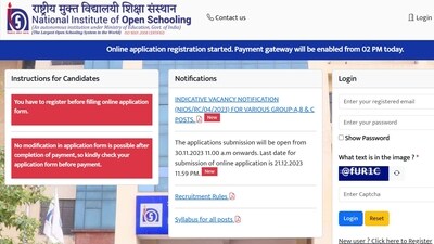 NIOS Recruitment 2023: Application fee and how to apply NIOS Recruitment 2023: Application fee and how to apply