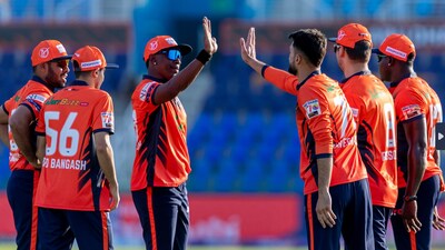 Delhi Bulls players celebrate Delhi Bulls players celebrate
