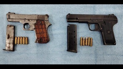 Weapons seized by the police in Jalandhar. (HT photo) Weapons seized by the police in Jalandhar. (HT photo)
