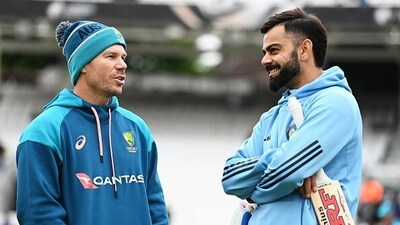 David Warner envisions Kohli the 2031 World Cup, by when Virat would be 43. (Getty) David Warner envisions Kohli the 2031 World Cup, by when Virat would be 43. (Getty)