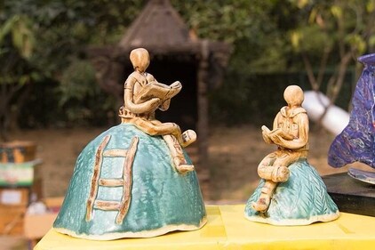 Ceramicists from pan India are displaying their artefacts at this exhibition that is organised annually by Delhi Blue Pottery Trust. Ceramicists from pan India are displaying their artefacts at this exhibition that is organised annually by Delhi Blue Pottery Trust.
