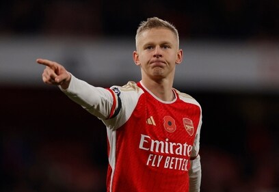 Oleksandr Zinchenko joined Arsenal from Manchester City. (Action Images via Reuters)