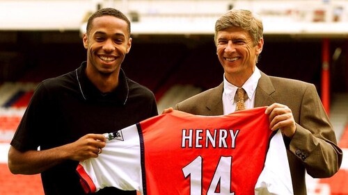 Arsene Wenger signed Theirry Henry, who helped them to the Premier League title in the famous invincibles season.