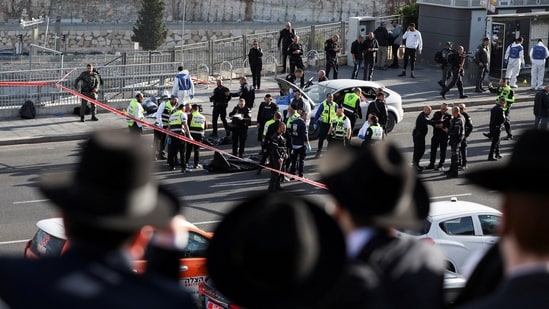 The attackers came from East Jerusalem, Jerusalem Police District Commander Doron Turgeman told reporters at the scene.&nbsp;(REUTERS)