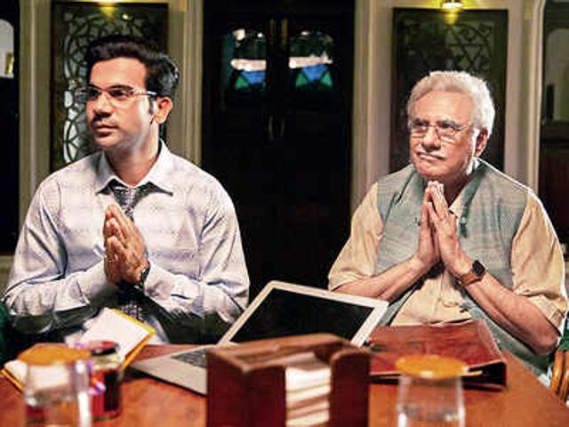 Raj Kumar Rao and Boman Irani in Made in China (Film still)
