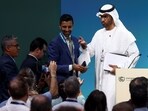 United Arab Emirates Minister of Industry and Advanced Technology and COP28 President Sultan Ahmed Al Jaber reacts during the United Nations Climate Change Conference (COP28) in Dubai, United Arab Emirates, November 30, 2023. REUTERS/Amr Alfiky