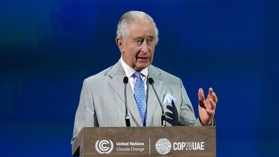 King Charles III speaks during an opening ceremony at the COP28 UN Climate Summit. (AP) King Charles III speaks during an opening ceremony at the COP28 UN Climate Summit. (AP)