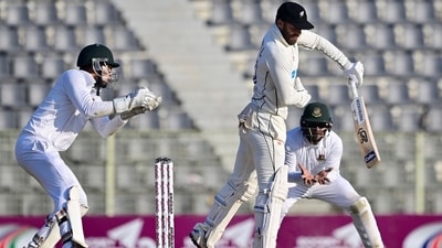 Tom Blundell plays a shot during Day 4 of the first Test between Bangladesh and New Zealand in Sylhet (AFP) Tom Blundell plays a shot during Day 4 of the first Test between Bangladesh and New Zealand in Sylhet (AFP)