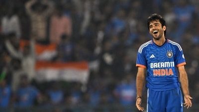 Spinners Axar Patel and Ravi Bishnoi led the way to ensuring a 20-run win for India after Rinku Singh, Jitesh Sharma and Yashasvi Jaiswal helped India set up a target of 175 for Australia to chase in Raipur. (AFP) Spinners Axar Patel and Ravi Bishnoi led the way to ensuring a 20-run win for India after Rinku Singh, Jitesh Sharma and Yashasvi Jaiswal helped India set up a target of 175 for Australia to chase in Raipur. (AFP)