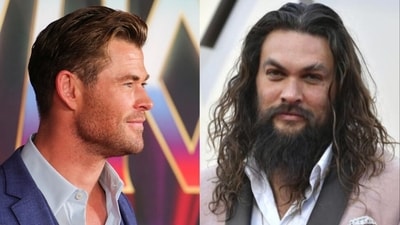 Chris Hemsworth and Jason Momoa teased each other on social media platforms. Chris Hemsworth and Jason Momoa teased each other on social media platforms.