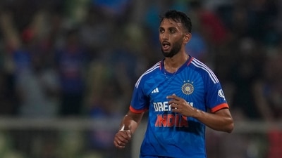 India's Prasidh Krishna during the T20I series against Australia (AP) India's Prasidh Krishna during the T20I series against Australia (AP)