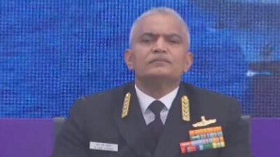 Indian Navy chief Admiral R Hari Kumar (Twitter Photo) Indian Navy chief Admiral R Hari Kumar (Twitter Photo)