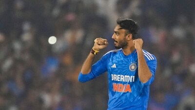  However, spinners Ravi Bishnoi and Axar Patel pulled things right back for India with a flurry of wickets after the first five overs. (PTI) However, spinners Ravi Bishnoi and Axar Patel pulled things right back for India with a flurry of wickets after the first five overs. (PTI)