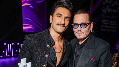 Ranveer Singh and Johnny Depp at the Red Sea International Film Festival. Ranveer Singh and Johnny Depp at the Red Sea International Film Festival.