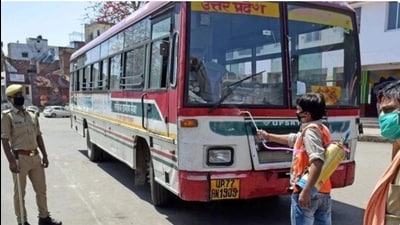 Students were being given 68% discount on bus fare, if they got a travel pass made, said minister Dayashankar Singh (File Photo) Students were being given 68% discount on bus fare, if they got a travel pass made, said minister Dayashankar Singh (File Photo)
