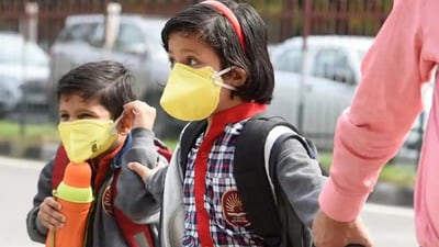 The spread of viruses like RSV and influenza can lead to respiratory infections, especially in settings like schools or daycare centers where children gather closely. (Sanchit Khanna/Hindustan Times photo) The spread of viruses like RSV and influenza can lead to respiratory infections, especially in settings like schools or daycare centers where children gather closely. (Sanchit Khanna/Hindustan Times photo)