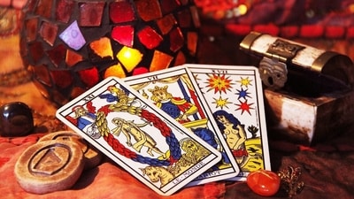 Three Tarot Cards. (Pixabay) Three Tarot Cards. (Pixabay)