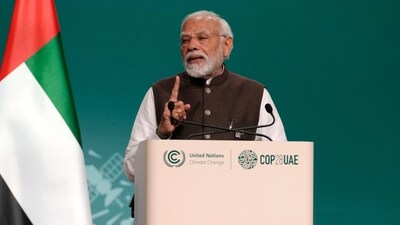 PM Narendra Modi addresses the COP 28 climate summit in Dubai, UAE. During his address the prime minister also proposed to host COP33 in India in 2028. (X/Narendra Modi) PM Narendra Modi addresses the COP 28 climate summit in Dubai, UAE. During his address the prime minister also proposed to host COP33 in India in 2028. (X/Narendra Modi)