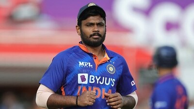 Sanju Samson in action for India. (Getty)