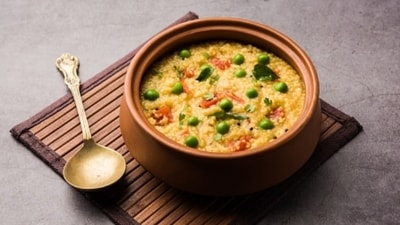 Khichdi: This should be cooked in 4-6 times the water until both rice and moong dal are overcooked.&nbsp; (Unsplash)