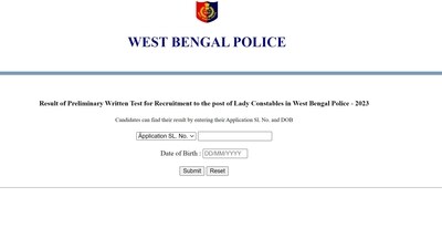 WB Police Lady Constable Recruitment 2023: Result of Preliminary Written Test Announced WB Police Lady Constable Recruitment 2023: Result of Preliminary Written Test Announced