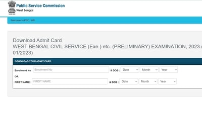 WBPSC releases admit card for West Bengal Civil Service (Exe.) Preliminary Examination 2023 WBPSC releases admit card for West Bengal Civil Service (Exe.) Preliminary Examination 2023